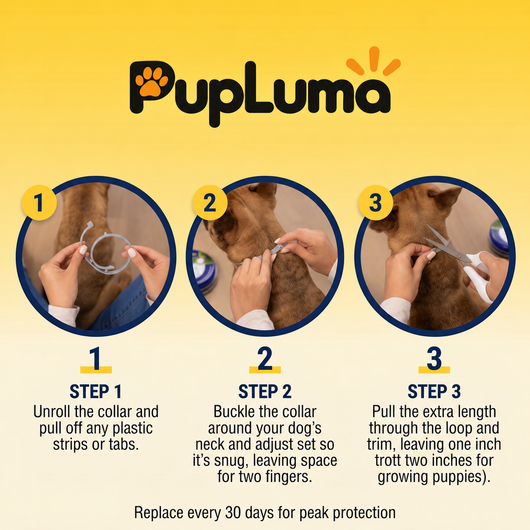 Flea & Tick Collar — Maximum Strength Protection Against Fleas, Ticks & Lice for Dogs