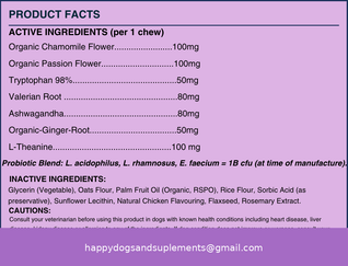 Calm Chews — Anxiety Relief & Stress Support for Dogs
